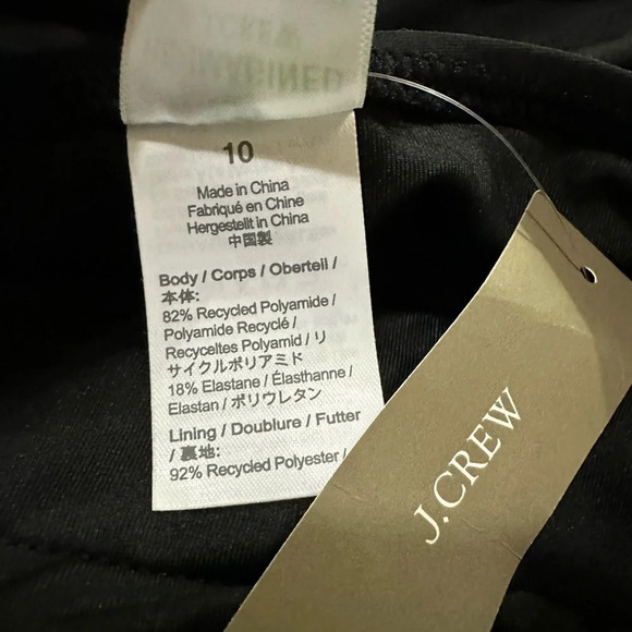 NWT J Crew Womens size 10 Black Halter Wrap Swim Dress One Piece Modest Swimsuit - Picture 5 of 6